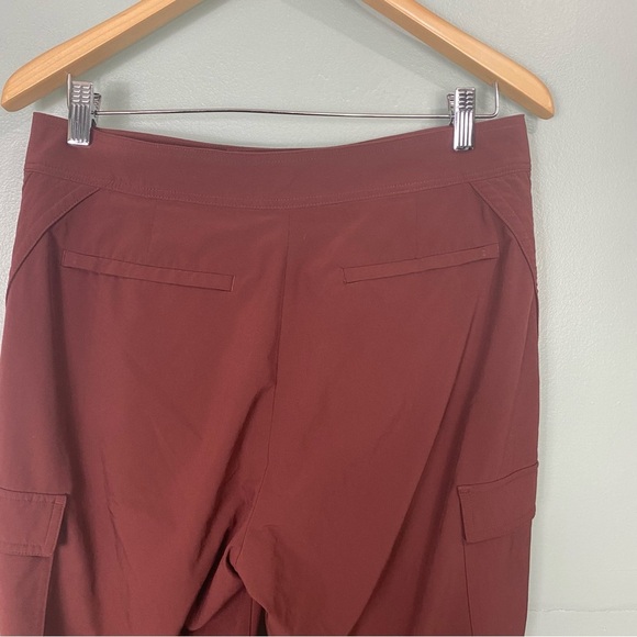 Athleta Uptown Ankle Pant Sz 6 Cognac Red Brown 530632 Cargo - Picture 4 of 7